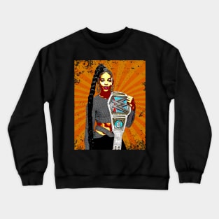 Bianca Belair // Retro Comics Style Crewneck Sweatshirt